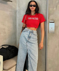 Sassy “Your Dad Won’t Stop Calling” Baby Crop Top – Bold & Playful