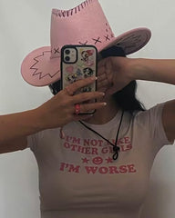 Edgy “I’m Not Like Other Girls, I’m Worse” Baby Tee