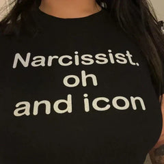 Narcissist Oh And Icon Baby Tee | Crop Top