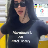 Narcissist Oh And Icon Baby Tee | Crop Top