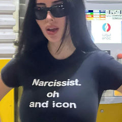 Narcissist Oh And Icon Baby Tee | Crop Top