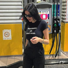 Narcissist Oh And Icon Baby Tee | Crop Top