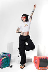 Baby Tee – Funny “Duck You!” Graphic T-Shirt for Bold Streetwear Color White