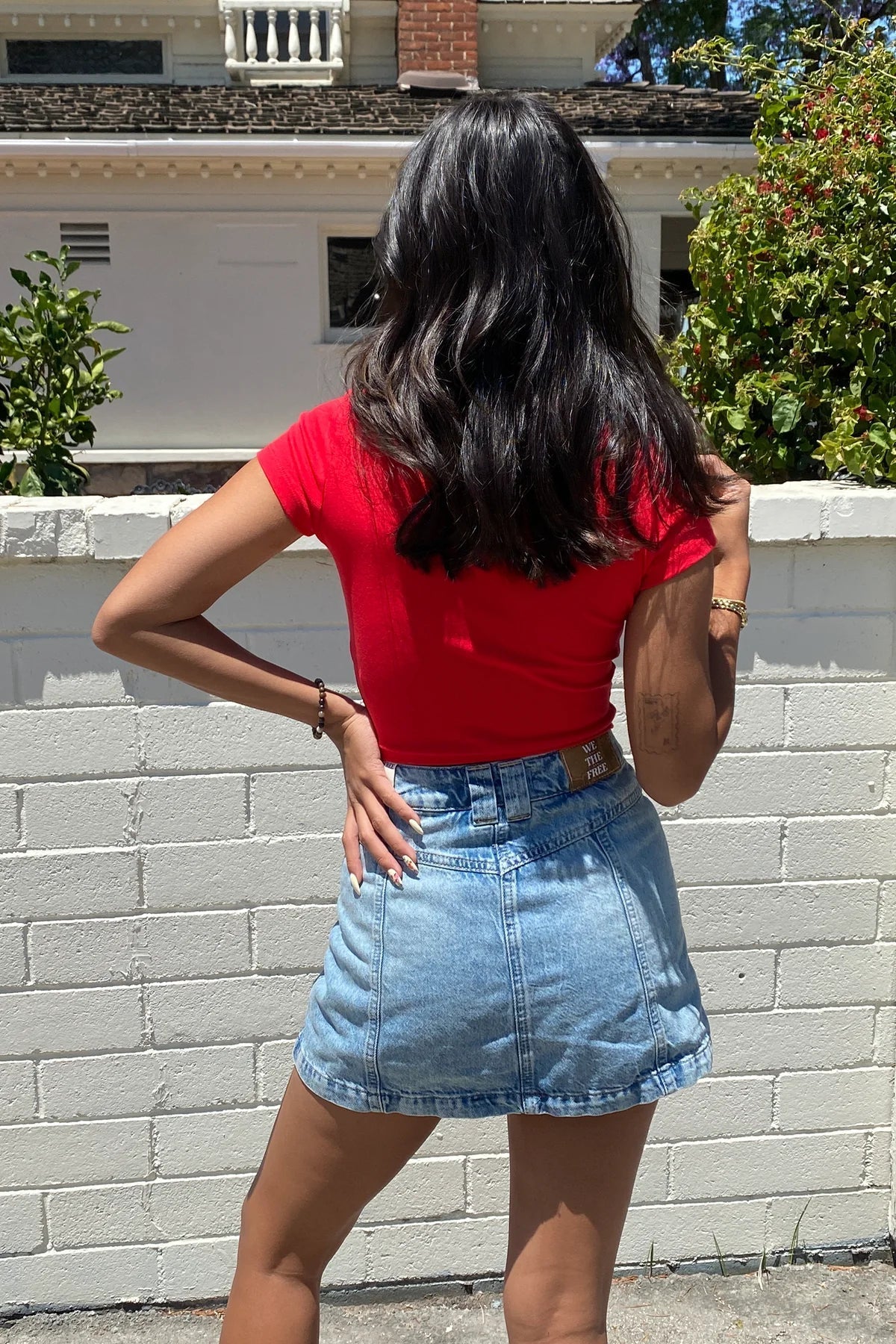 Red Baby Tee – Cute & Casual Fitted Crop Top