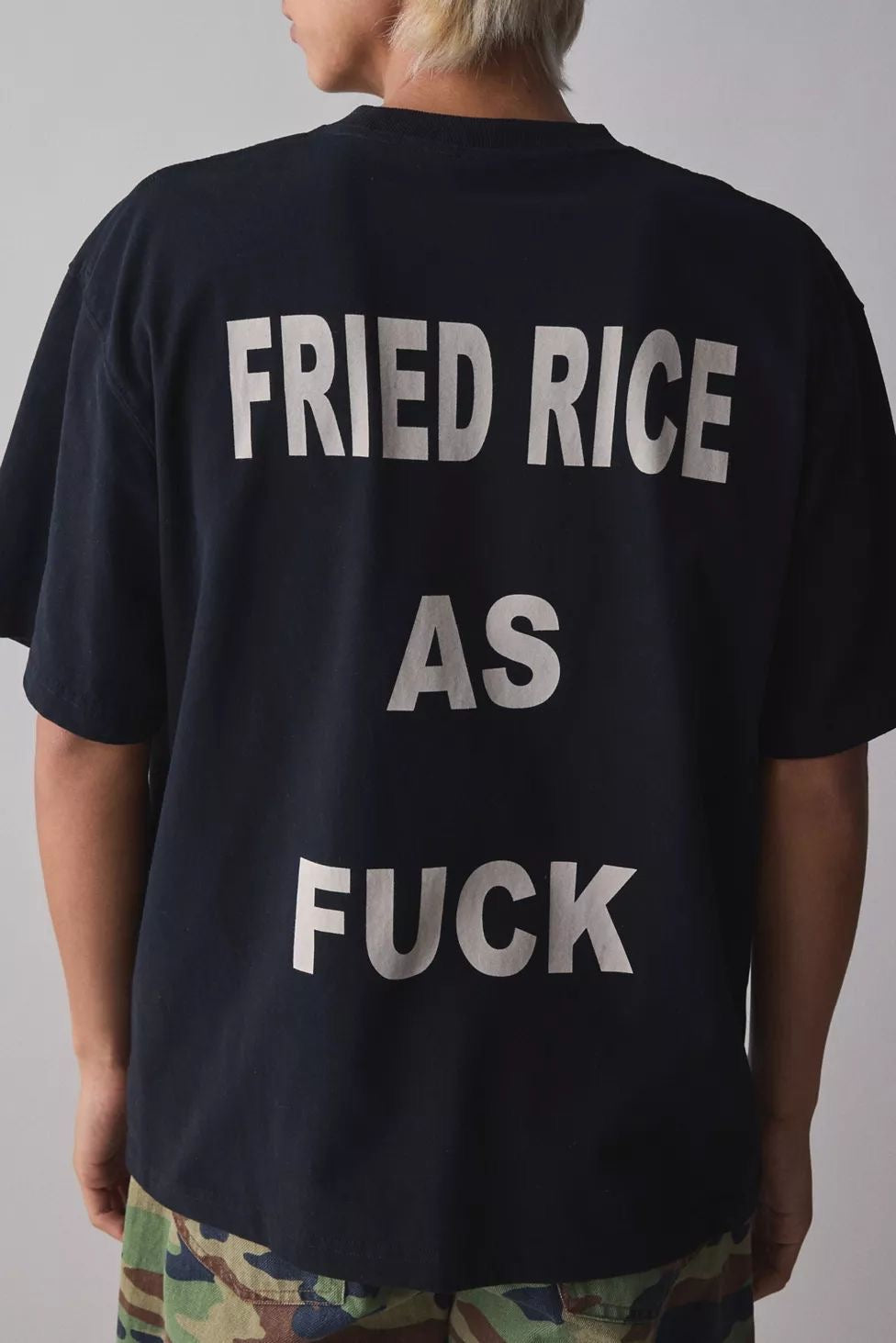 “Fried Rice As F***” Bold Graphic T-Shirt – Trendy Streetwear Tee