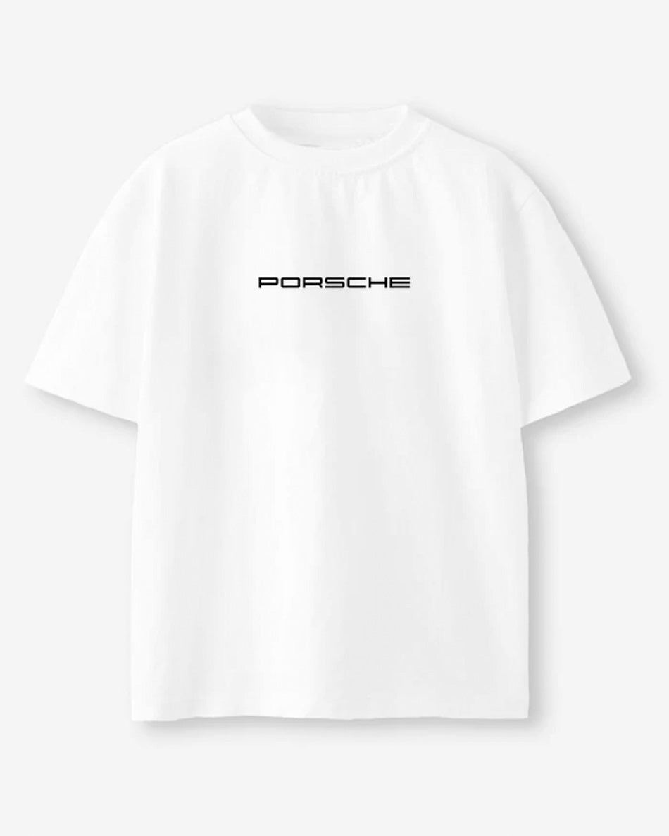 Porsche 911 GT3 RS Oversized Unisex T-Shirt – 180 GSM Premium Cotton | White