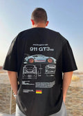 Porsche 911 GT3 RS Oversized Unisex T-Shirt – 180 GSM Premium Cotton | Car Graphic Tee
