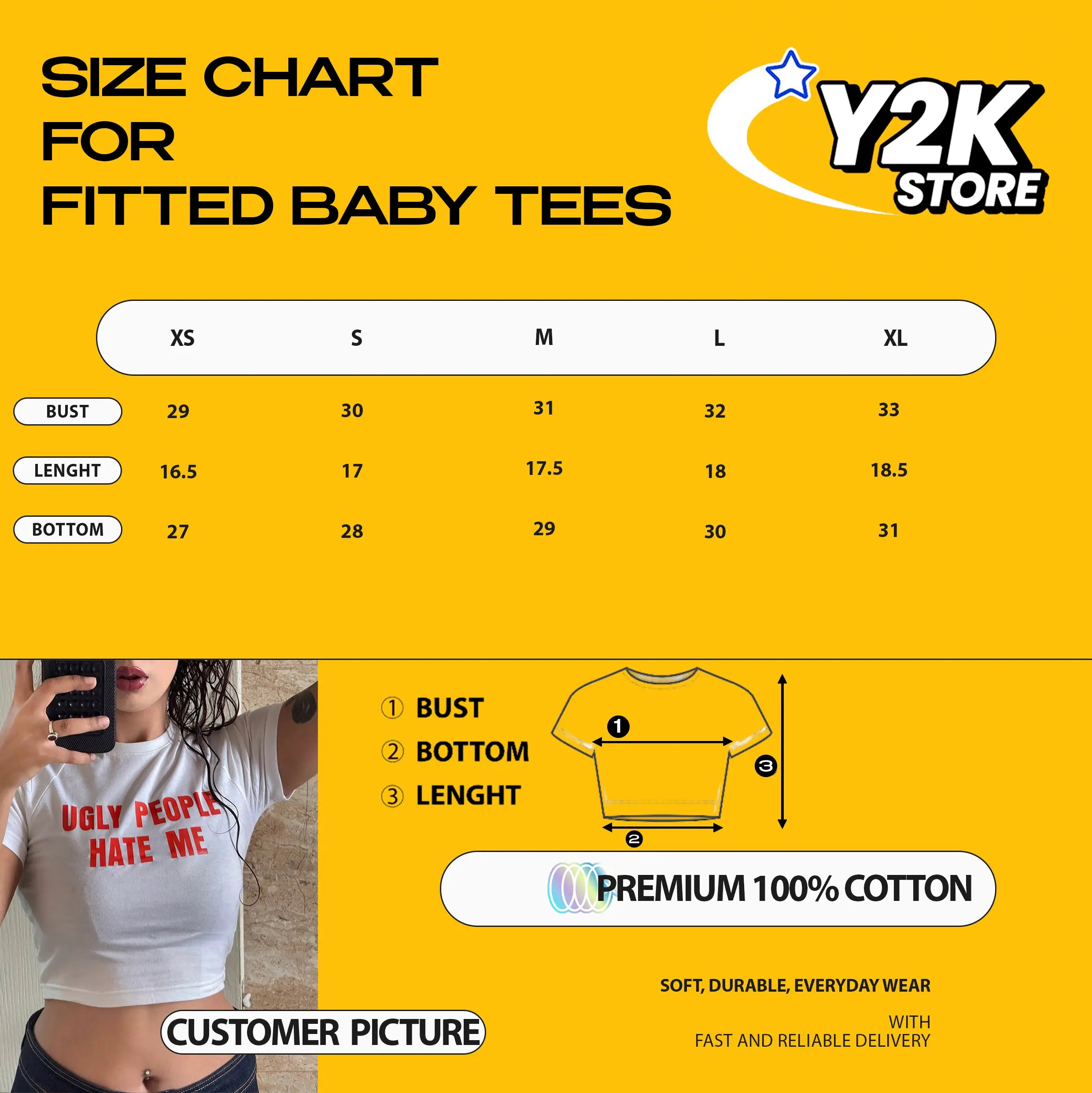 Ugly People Hate Me Baby Tee | White Crop Top